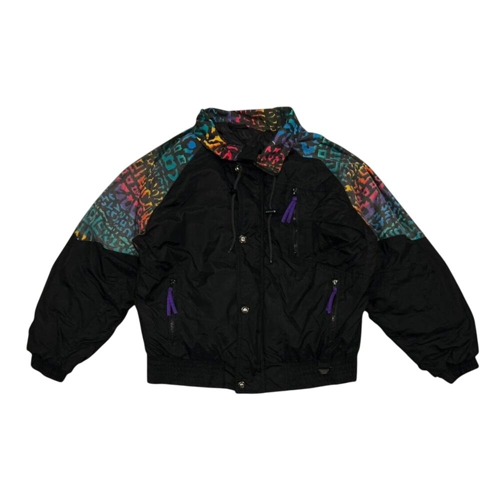★ St. John’s Bay (Vintage) 90’s Multicolor Leopard Print Full-Zip Windbreaker ★